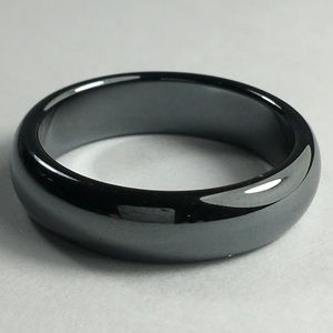 Listing is for one new hematite ring